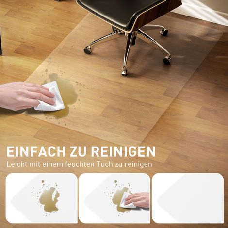 Tapis antidérapant transparent de protection pour sol, 1,5 mm d'épaisseur, 100 x 150 cm (1/4)