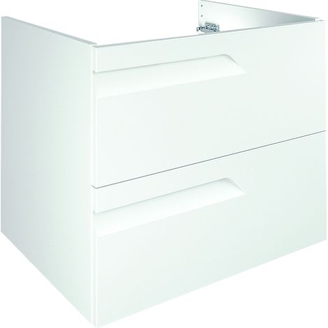 Ancomalin Schubladenschrank mit 2 Schubladen, 80 cm, WEISS