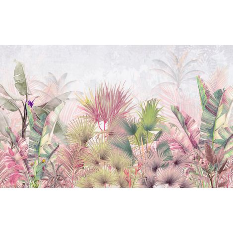 Papier peint panoramique - Forêt Tropicale - 130 cm x 80 cm (1/2)
