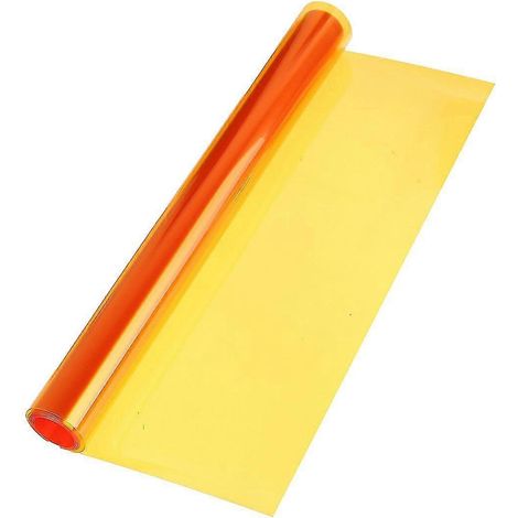 Klebefolie für Autoscheinwerfer, 30 cm x 120 cm, orangefarbenes Vinyl (1/3)