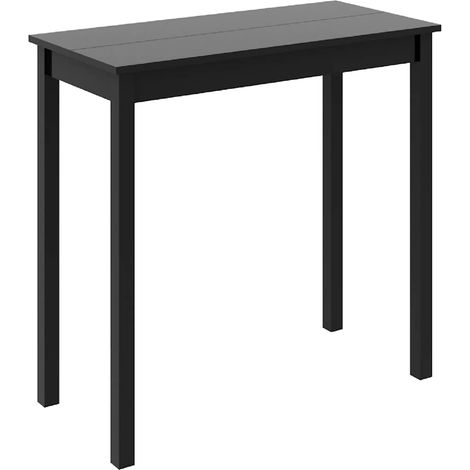 Maison Exclusive - Tavolo da Bar in MDF Nero 115x55x107 cm (1/5)