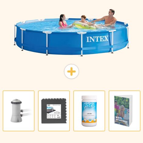 Intex Piscine Tubulaire Ronde - 366x76 cm - 5-pièces SCB109 (1/5)