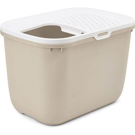 Savic Hop In Katzentoilette moka mit Oberzugang