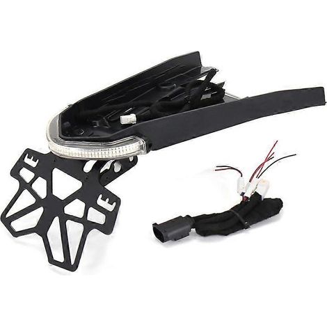 Support de plaque d'immatriculation Scrambler avec clignotant arrière à LED, feu stop et feu arrière pour BMW RNINET RNINE TR NineT (1/5)