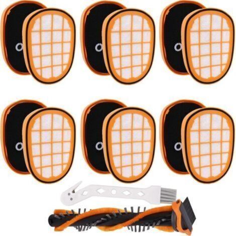 [JAMAIS UTILISÉ] Kit d'accessoires pour aspirateur Philips, compatible avec FC6728 FC6727 FC6822, avec 1 brosse rotative + 6 filtres + 1 petite brosse blanche (1/4)