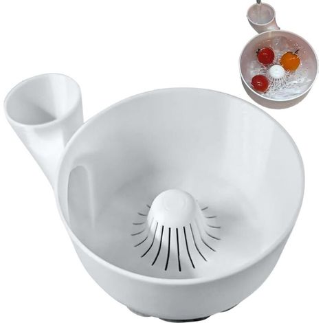 Bac à Fruits Lavant,Lave-Légumes Automatique Égoutant - Panier De Lavage Et Égouttoir Pour Petits Fruits Cuisine Frigo Conservation Des Aliments