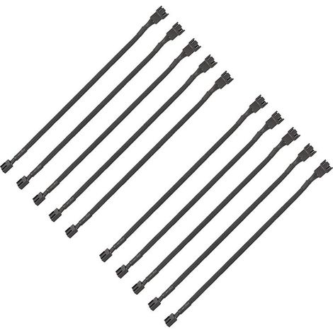 10 câbles d'extension PWM pour ventilateur PC - Câble d'extension de 11,8 pouces (1/4)