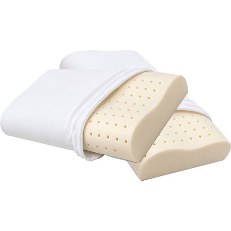 Set 2 Guanciale Memory Foam Forato Doppia Onda 67x42 cm - H 8/10 cm Sostegno Cervicale Dormidea Cervicale Air (1/5)