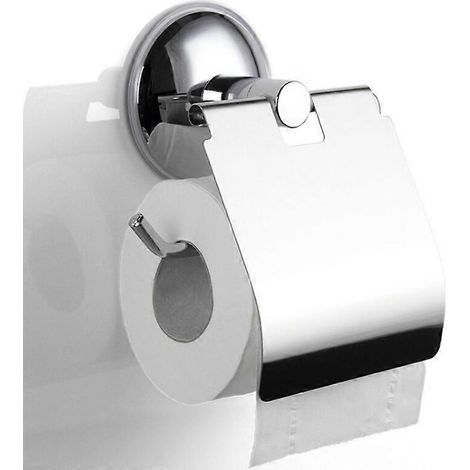 Porte-papier toilette NoEnNameNull avec ventouses, fixation murale en acier inoxydable (1/5)