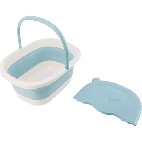 Bañera plegable para pies infantiles con función de acupresión – Modelo: Soak Tub – Material: PP/PTE – Azul – 39 x 30 x 17 cm – Multifuncional (1/5)