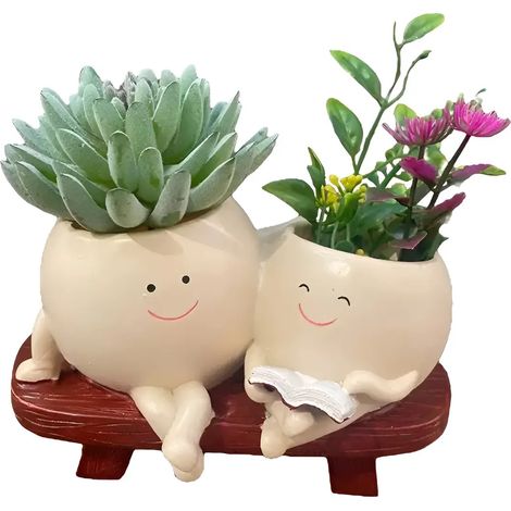 Moule pour pot de fleurs en forme de cœur de lapin C455-b (1/5)