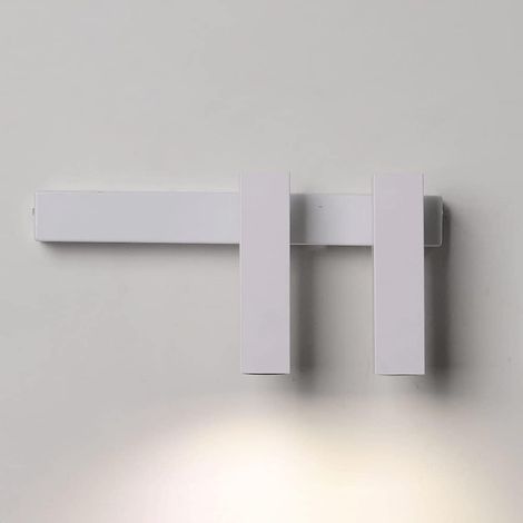 LED Applique Murale Interieur Lampe Murale Blanc Chaud , Design Simple nori Brossé pour Chambre Salon Salle de Bain (1/5)