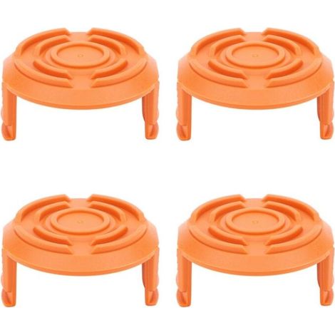 Couvercle de bobine de tondeuse à gazon, 4 pièces, accessoire de remplacement pour Worx WA0010-débroussailleuse (1/5)