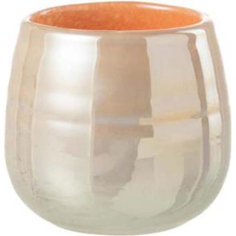 Vase Design en Verre "Juliette" 11cm Orange & Rose (1/4)