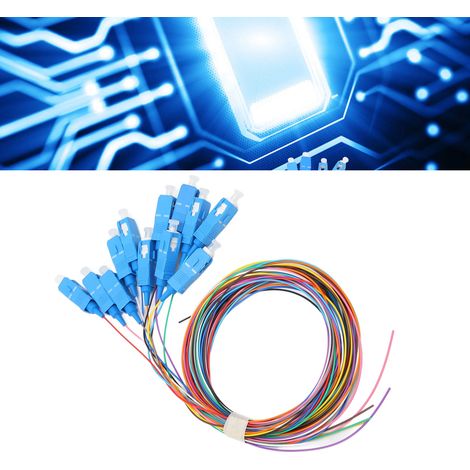 12 brins de câble à fibres optiques, ferrules céramiques, faible perte d'insertion pour instruments (1/5)