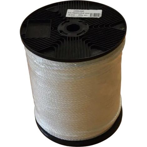 Cordage Polypropylene Jaune 8mmx160M (Bobine) Corderies Tournonaises