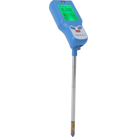 6 in 1 Soil Digital Tester PH Temperature Sunlight Intensity Humidity Fertility Soil Test Meter with LCD Display for Garden Farm Lawn Care