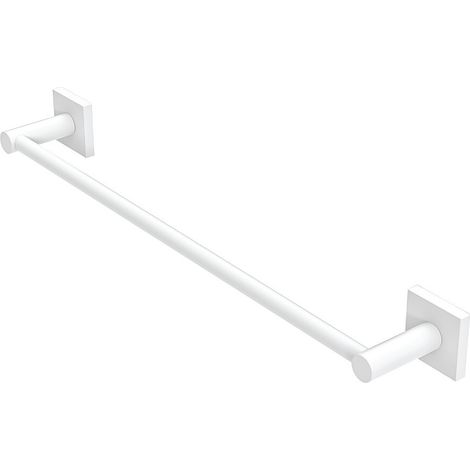 Porta asciugamani da muro 45 cm bianco in acciaio inox Sidera (1/3)