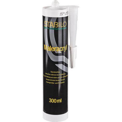 Stabilo Maleracryl Weiß 300ml – Acryl Dichtstoff für Innenbereiche (1/2)