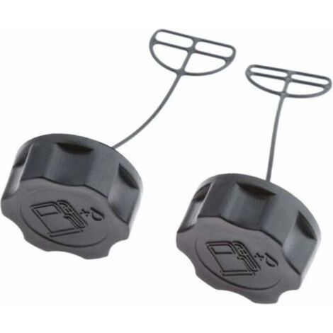 Bouchons de Réservoir de Carburant Bouchon d'Essence Carburant pour Tondeuse à Gazon,Débroussailleuse,2pcs (1/4)