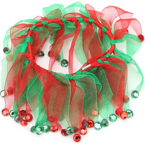 Robe de poulet à col coloré, poules rouge et verte assorties pour la décoration de Festivals, Type de noël, taille libre. (1/5)