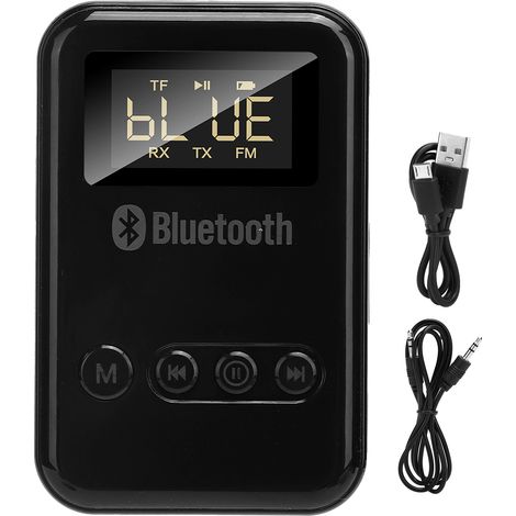 Émetteur Récepteur Bluetooth 5.0 Audio Sans Fil 2 en 1 pour Voiture avec Affichage FM Numérique (1/5)