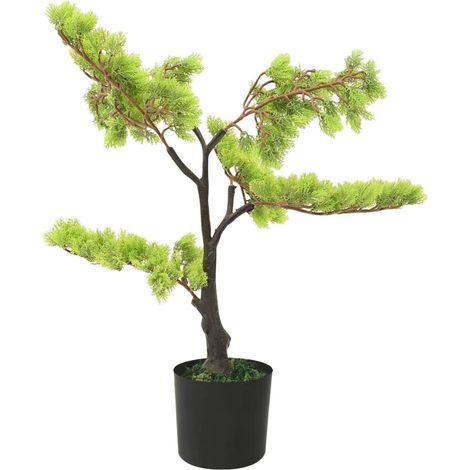 Bonsaï de cyprès artificiel avec pot 60 cm Vert (1/5)