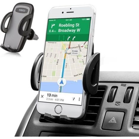pair Support pour téléphone portable LCC® Largeur maximale de 9,5 cm Support de sortie d\\'air Rotation de 360 degrés (1/4)