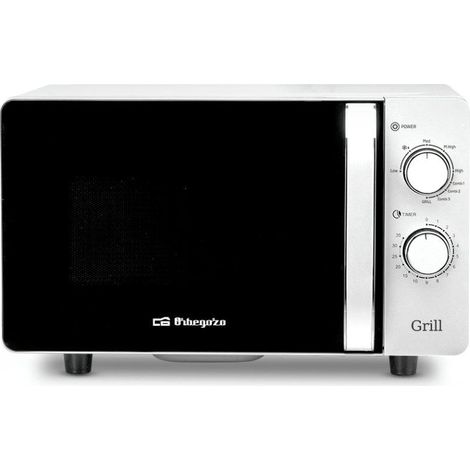 Microondas Orbegozo MIG 2070 CE/ 700W/ Capacidad 20L/ Función Grill/ Blanco
