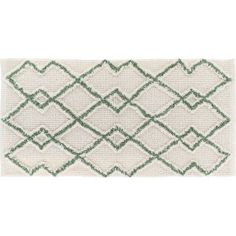 Tappeto in cotone karl 45x90cm - verde oliva - Tendance