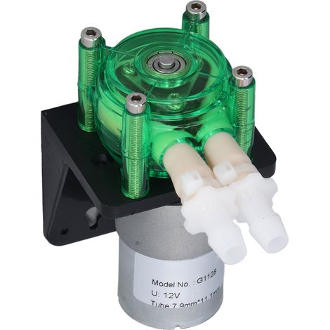 Pompe péristaltique antirouille 700ml/min débit élevé, tube BPT, DC12V 600mA, pour titrage. (1/5)