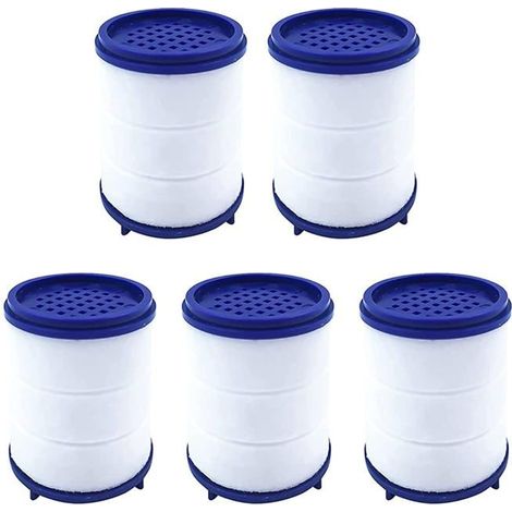 Cartouches filtrantes pour robinet 30×37 mm Lot de 5, adoucisseur d'eau, éliminateur de chlore et de métaux lourds (1/5)