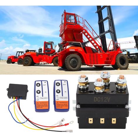 12V 500A Auto-Seilwinden-Relais-Kit mit Fernbedienung (1/5)