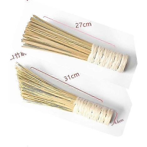 Lot de 2 brosses de nettoyage en bambou pour ustensiles de cuisine (1/3)