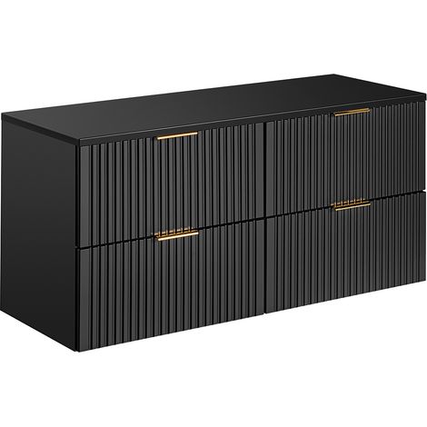 Mueble bajo lavabo 120cm encimera Adriel Negro (1/4)