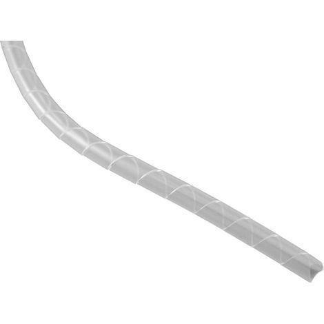 Gaine de câble spiralée RS PRO, Ø 9mm  32mm, en Polyéthylène ( Prix pour sachet de 25 Mètres )