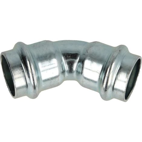 Coude acier 45° FF22 à sertir profil V pour chauffage