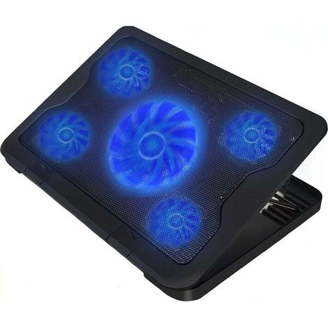 TrAdE Shop Traesio - Base Supporto Raffreddamento Per Notebook Pc Portatile 5 Ventole Usb Sy-c5 - (1/4)