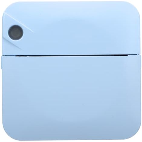 Mini imprimante thermique Bluetooth sans encre, portable et étiqueteuse de poche avec application pour photos et notes de cours (bleue). (1/5)