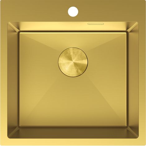 Mexen Solix Stahlspüle 1-Kammer 500 x 500 mm, gold - 6407501000-55