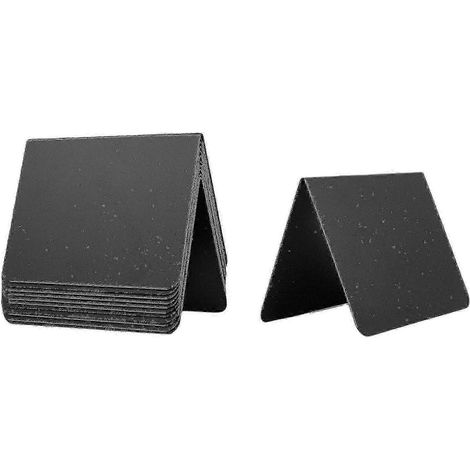 Lot de 12 mini-tableaux noirs 10 x 7,5 cm, étiquettes alimentaires pour buffets et fêtes, faciles à écrire. (1/5)