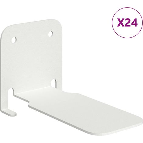 Maison Exclusive - Schwebendes Regal mit Regal 24 pcs Weiß 6 x 10