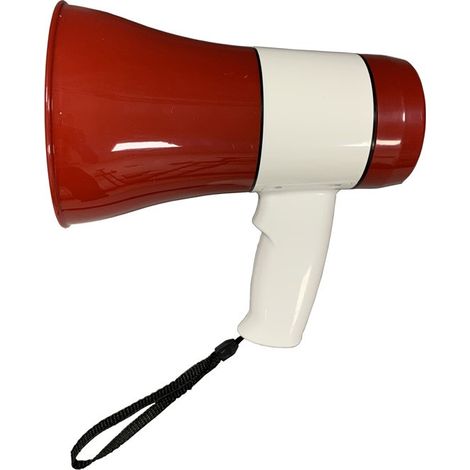 Mégaphone Porte Voix - Puissant et Léger - Sirène, Lecteur MP3 et Enregistreur