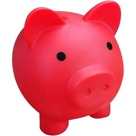 Tirelire cochon mignonne en plastique pour garçons et filles