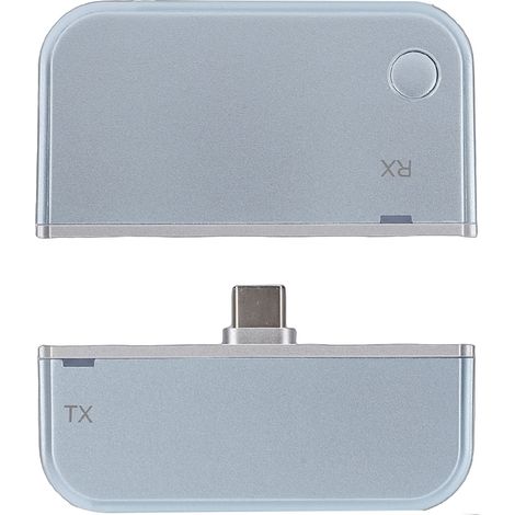 Émetteur-récepteur sans fil USB-C HD Multimedia Interface (portée de 50 m), décodage 4K, entrée 1080p 60 Hz, sortie 5 GHz/2,4 GHz, compatible avec téléphones, tablettes, ordinateurs portables et proje (1/5)