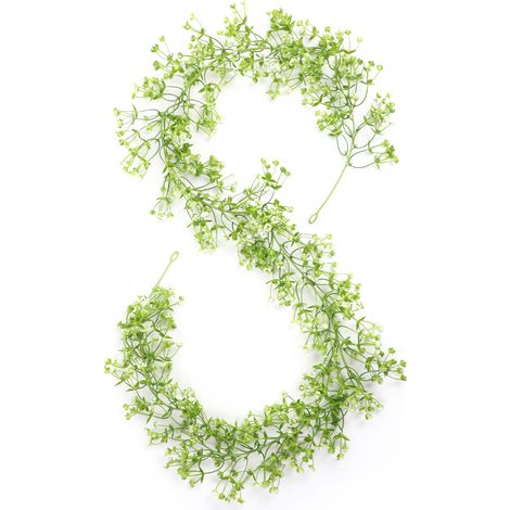 Guirnalda De Plástico - Verde Vibrante - Para Decoración De Bodas Y Hogar - 1 Unidad (1/5)