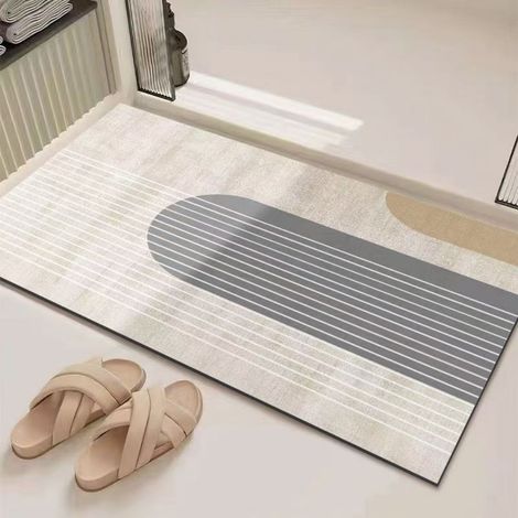 Ede Boue de diatomée Xiyue 5080cm Tapis de sol en terre de diatomées, facile à nettoyer, tapis de salle de bain, tapis de toilette, absorbant et antidérapant (1/5)