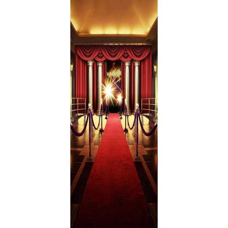 Stickers pour portes - Papier peint autocollant - PVC - Repositionnable - Support prêt à coller - Film adhésif pour meubles - Décoration intérieure - Pour chambre, salon et couloir - Papier peint auto (1/5)