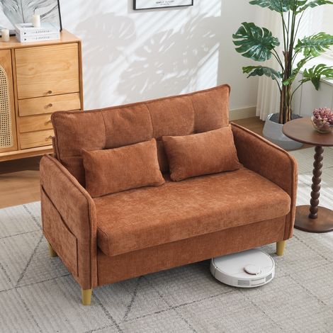 Divano 2 posti con tasche laterali 127 cm OKMYHOME (1/5)