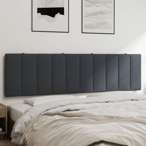 vidaXL Cuscino Testiera Hanko Grigio Scuro 183 cm in Velluto (1/5)